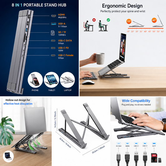 8-in-1 Laptop Docking Station CELONOR