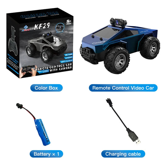 High-Speed 1:28 RC Stunt Car with HD Camera, FPV WiFi, LED Lights & App Control - Perfect Racing Toy for Kids & Adults!