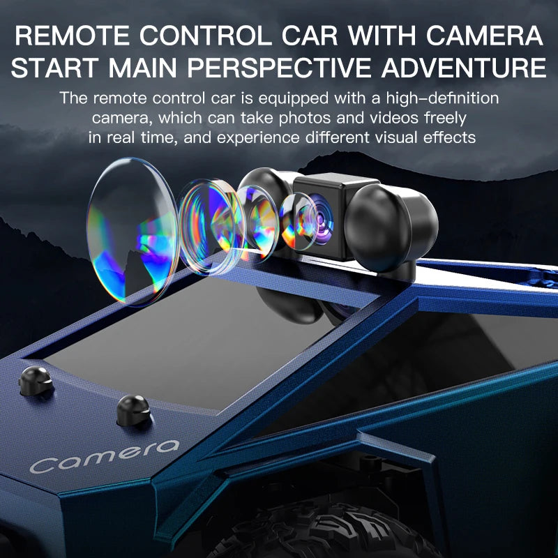 High-Speed 1:28 RC Stunt Car with HD Camera, FPV WiFi, LED Lights & App Control - Perfect Racing Toy for Kids & Adults!